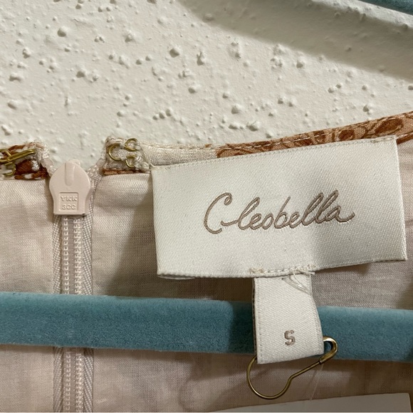 Cleobella Victoria Mini Dress NWT V Neck Tan Wrap Dress - Picture 9 of 15